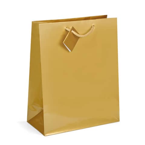 Shopper regalo plastificata Lebez 50,8x71,1x17,8 cm - colori assortiti conf. 12 pezzi - 4357